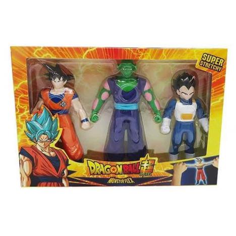 Monster Flex Dragon Ball Pack 3 Figuras Modelos Surtidos (Bizak 64390231)