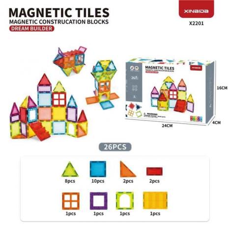 Magnetic Blocks 26 Piezas