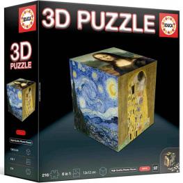 Puzzle 3D Arte en Forma de Cubo 6 X 36 piezas (Educa 20123)