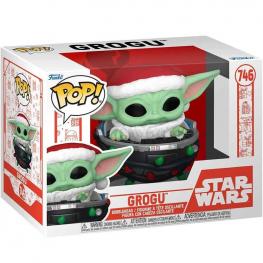 Funko Pop - Star Wars Grogu with Santa Hat in Pram