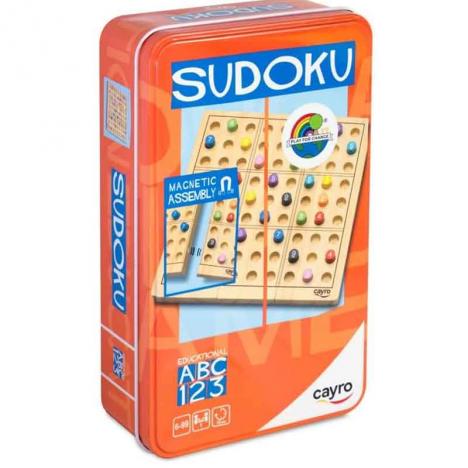 Sudoku de Madera en Caja de Metal