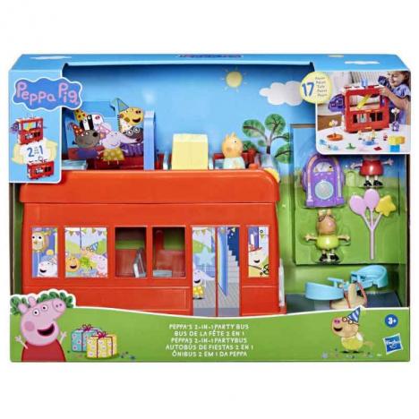 Peppa Pig - Autobús de Fiestas 2 en 1 (Hasbro F8881)