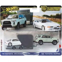 Hot Wheels - Team Transport  '89 Toyota Supra y '18 Toyota 4 Runner (Mattel HRV37)