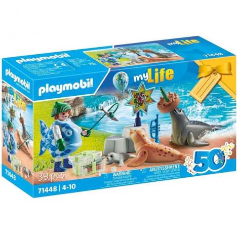 Playmobil 71448 - My Life: Cuidador con Animales