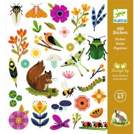 Pack 160 Stickers Jardín (DJECO 39272)