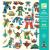 Pack 160 Stickers Metalizadas Robots (DJECO 39276)