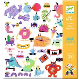 Pack 160 Stickers Monstruos (DJECO 39281)