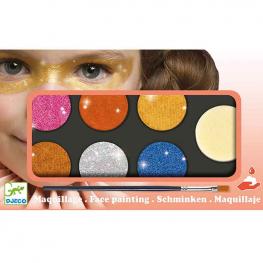 Estuche de Maquillaje Paleta 6 Colores Efecto Metal (DJECO 39232)