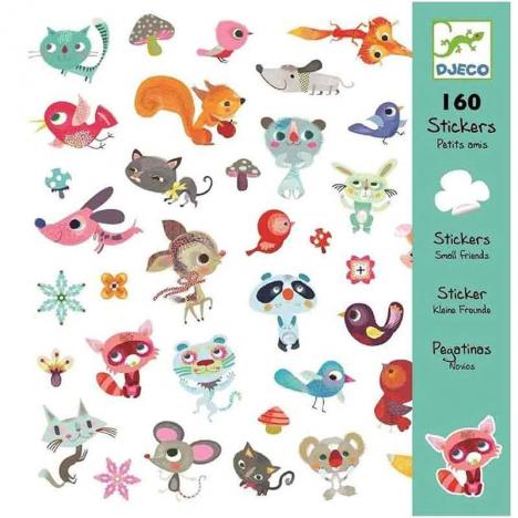 Pack 160 Stickers Pequeños Amigos (DJECO 38842)