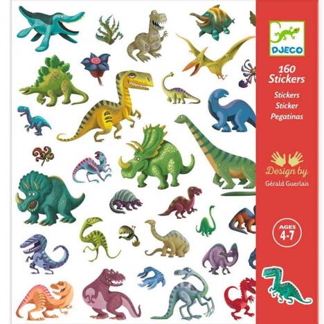 Pack 160 Stickers Dinosaurios (DJECO 38843)