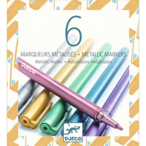 Pack 6 Rotuladores Metálicos (DJECO 38870)