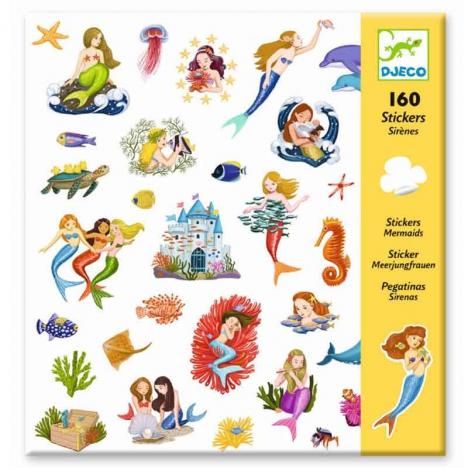 Pack 160 Stickers Sirenas (DJECO 38885)