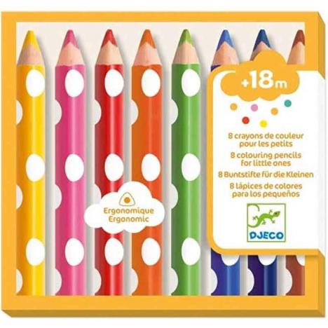 Pack 8 Lápices de Colores para Peques (DJECO 39004)