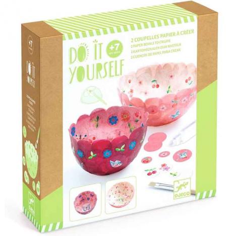 DIY Kit Creativo 2 Cuencos Decorativos de Papel  (DJECO 37982)