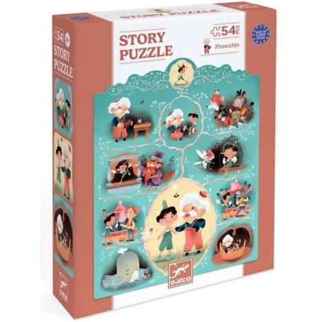 Puzzle Cuento Pinocho 54 Piezas (DJECO 37052)