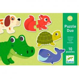 Puzzle Dúo Animales (DJECO 38147)