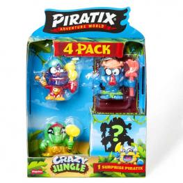 Piratix Crazy Jungle Pack de 4 Modelos Surtidos