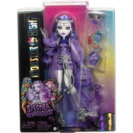 Monster High Spectra Vondergeist con su Hurón Rhuen (Mattel HXH77)