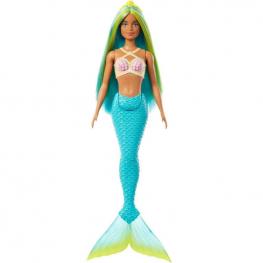 Barbie Sirena con Pelo Azul y Amarillo (Mattel HRR03)