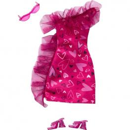 Barbie Moda Look Completo - Vestido Corazones (Mattel HRH36)