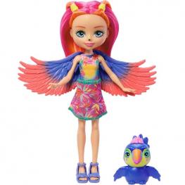 Enchantimals Muñeca Trippi Toucan y Canopy (Mattel HRX83)