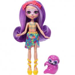 Enchantimals Muñeca Sabindra Sloth y Hang (Mattel HRX82)