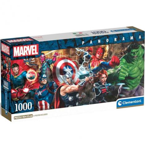 Puzzle Marvel Panorámico 1000 piezas (Clementoni 39877)