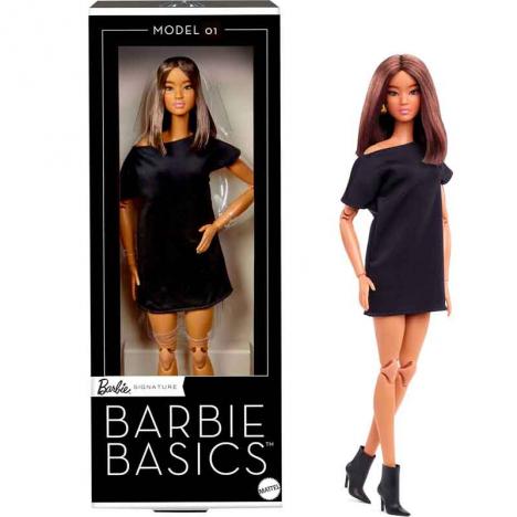 Barbie Signature Basics Modelo 01 con Pelo castaño (Mattel JBH72)