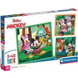 Puzzle Disney Mickey and Friends 3 X 48 Piezas (Clementoni 25298)