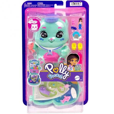 Polly Pocket - Estuche Gatito Marinero (Mattel JCR37)