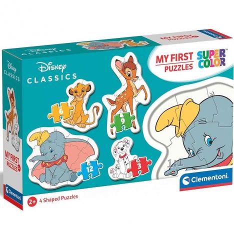 My First Puzzle Animal Friends 3, 6, 9, 12 Piezas (Clementoni 20806)