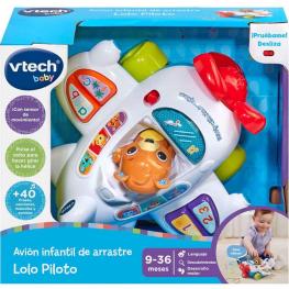 Baby Avión Infantil de Arrastre Lolo Piloto (VTech 80567922)