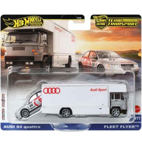 Hot Wheels - Team Transport Audi S4 Quattro y Fleet Flyer (Mattel JBM30)