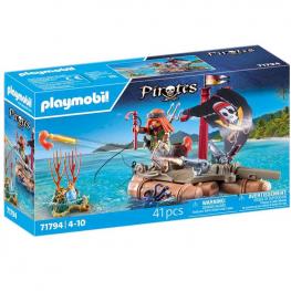 Playmobil 71794 - Pirates: Bote Pirata con Tesoro