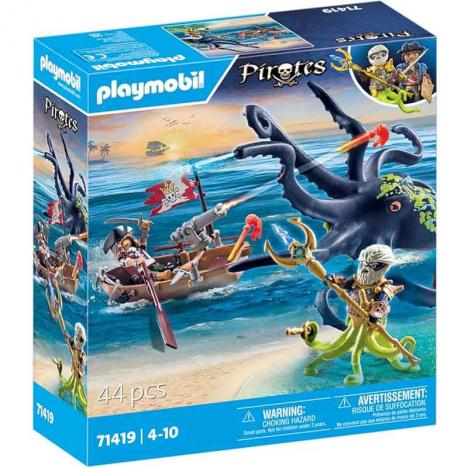Playmobil 71419 - Pirates: Batalla con Pulpo Gigante