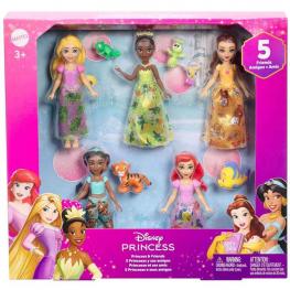 Mini Princesas Disney - Set 5 Princesas y sus Amigos (Mattel JBL33)