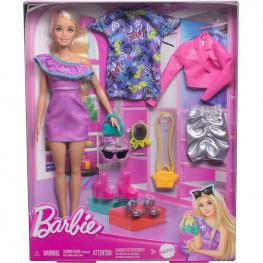 Barbie Fashionista con 3 Modas (Mattel HYT61)