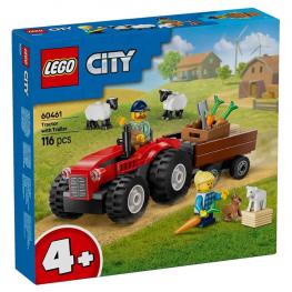 Lego 60461 City - Tractor Rojo con Remolque y Oveja