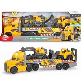 Camión Mack Truck de Volvo con Excavadora y Retroexcavadora con Luz y Sonido 70 Cm