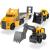 Camión Mack Truck de Volvo con Excavadora y Retroexcavadora con Luz y Sonido 70 Cm