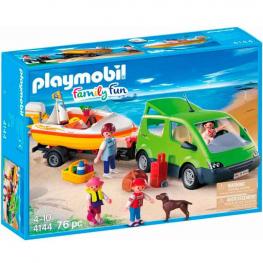 Playmobil 4144 - Family Fun: Coche Familiar con Lancha