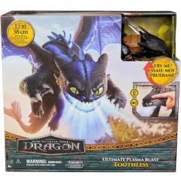 Como Entrenar a tu Dragón Figura Dragón Desdentao Electrónico con Ataque de Plasma (Spin Master 6072541)