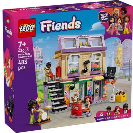 Lego 42653 Friends - Tienda de Música y Apartamento