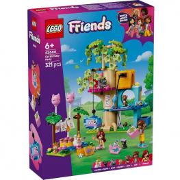 Lego 42666 Friends - Fiesta de Cumpleaños y Casa del Árbol Felina