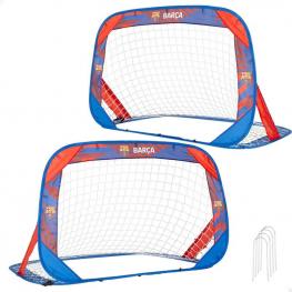 Set 2 Porterías Fútbol Pop-up F.C. Barcelona 120 x 80 x 80