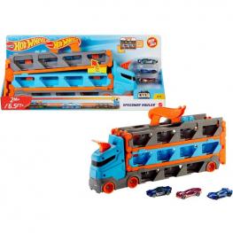 Hot Wheels Camión de Transporte Convertible en Pista (Mattel HGH33)