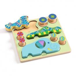 Encajable Puzz & Roll Bariolo (DJECO 31081)