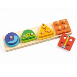Encajable de Madera 1234 Basic (DJECO 36203)