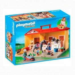 PLAYMOBIL ESTABLO DE CABALLO MALETIN.
