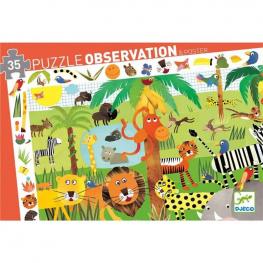 Puzzle Observación La Jungla 35 Piezas (DJECO 37590)